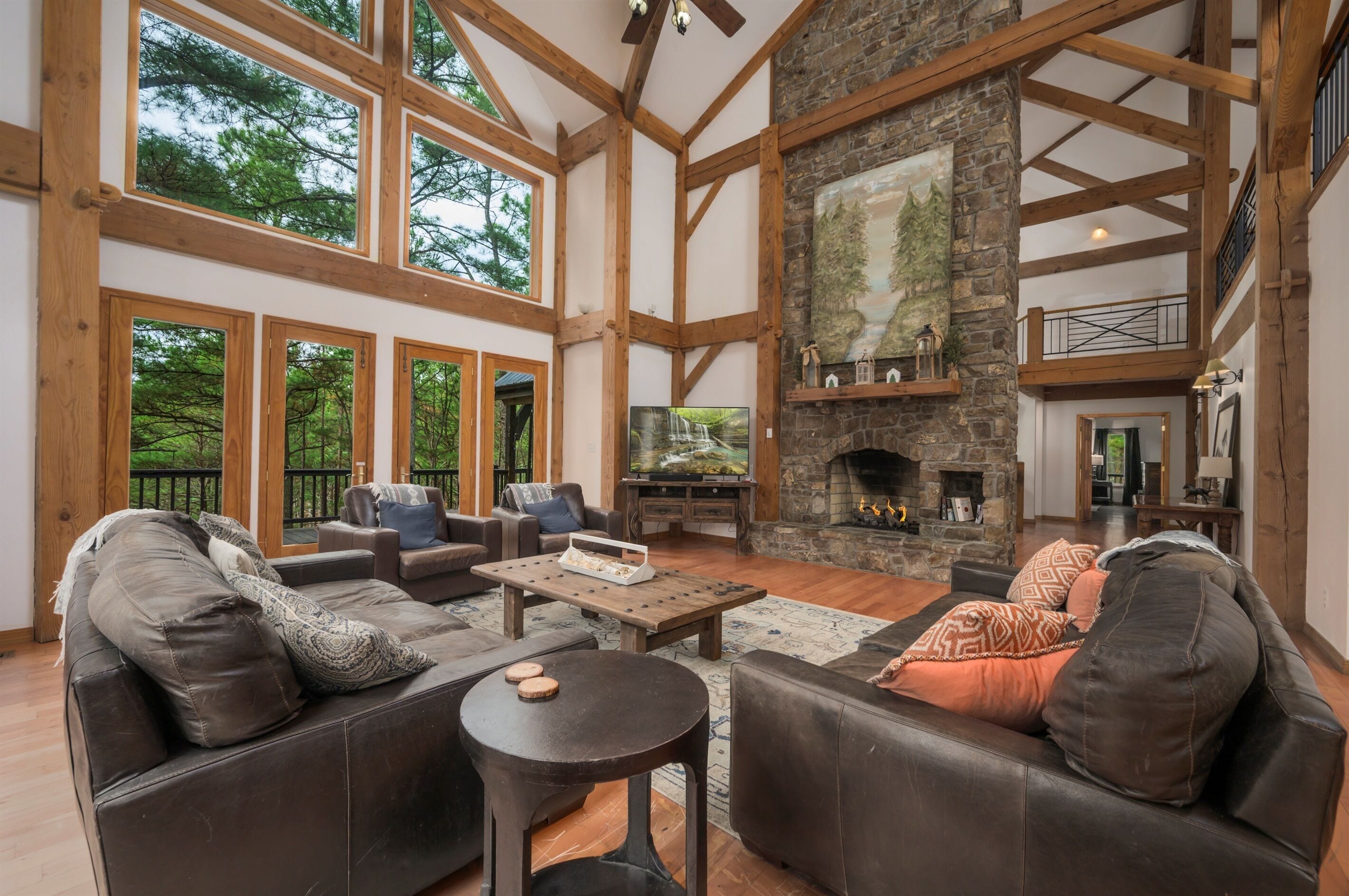 Smart-TV, peis og bøker