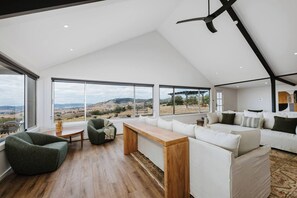 Fireplace, books - Arcadia Refined Wellness Retreat with Scenic Views (Piambong)