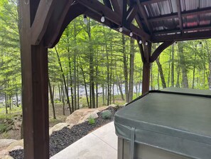 Terrace/patio - Entire cabin in Silver Cliff, Wisconsin on the Peshtigo River (Athelstane)