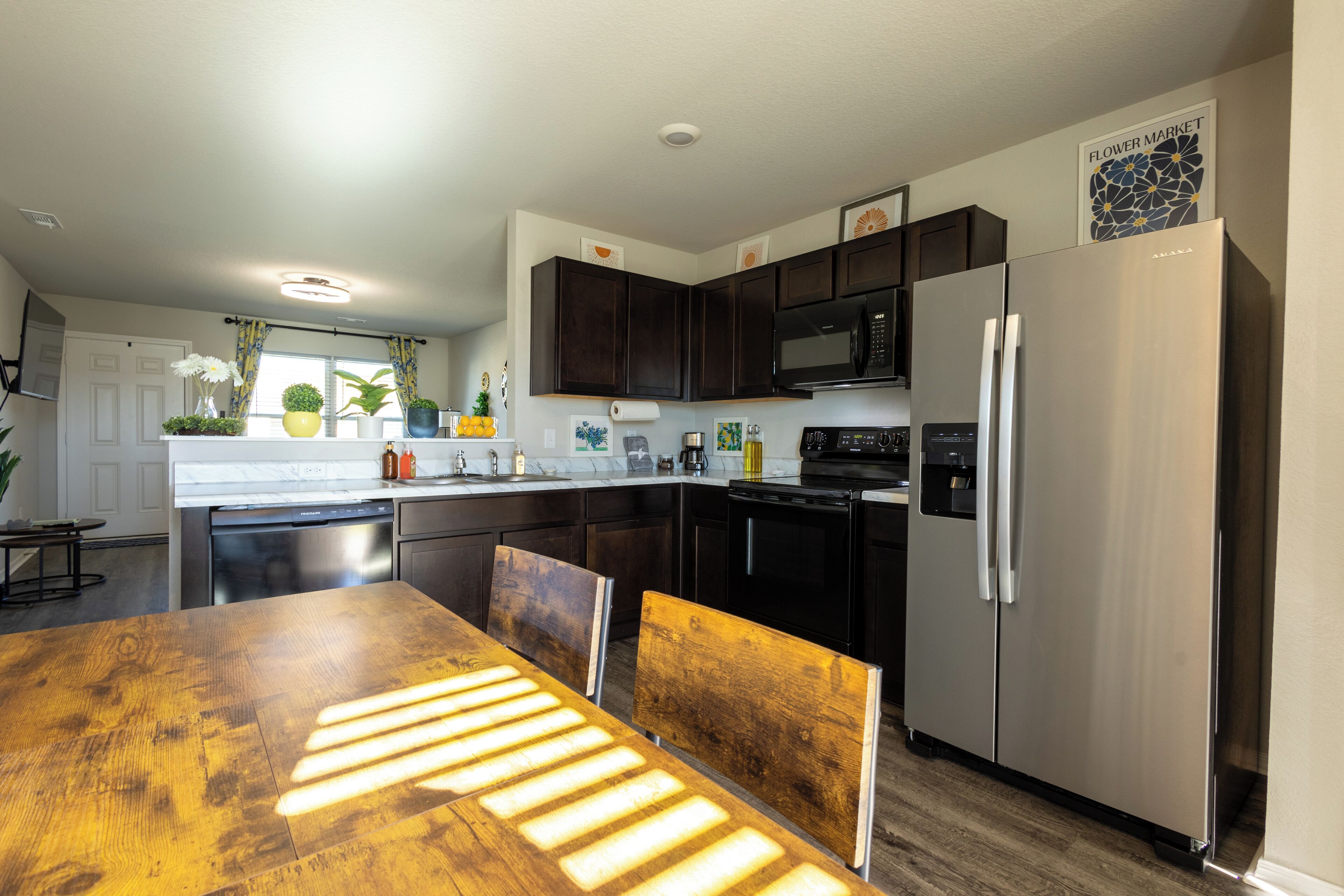 Microwave, oven, stovetop, dishwasher