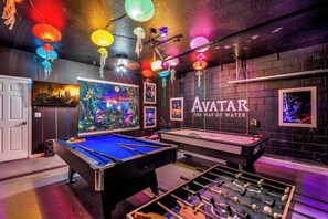 Games room - Spacious 7BR Retreat w/ Pool & Game Room (Davenport)