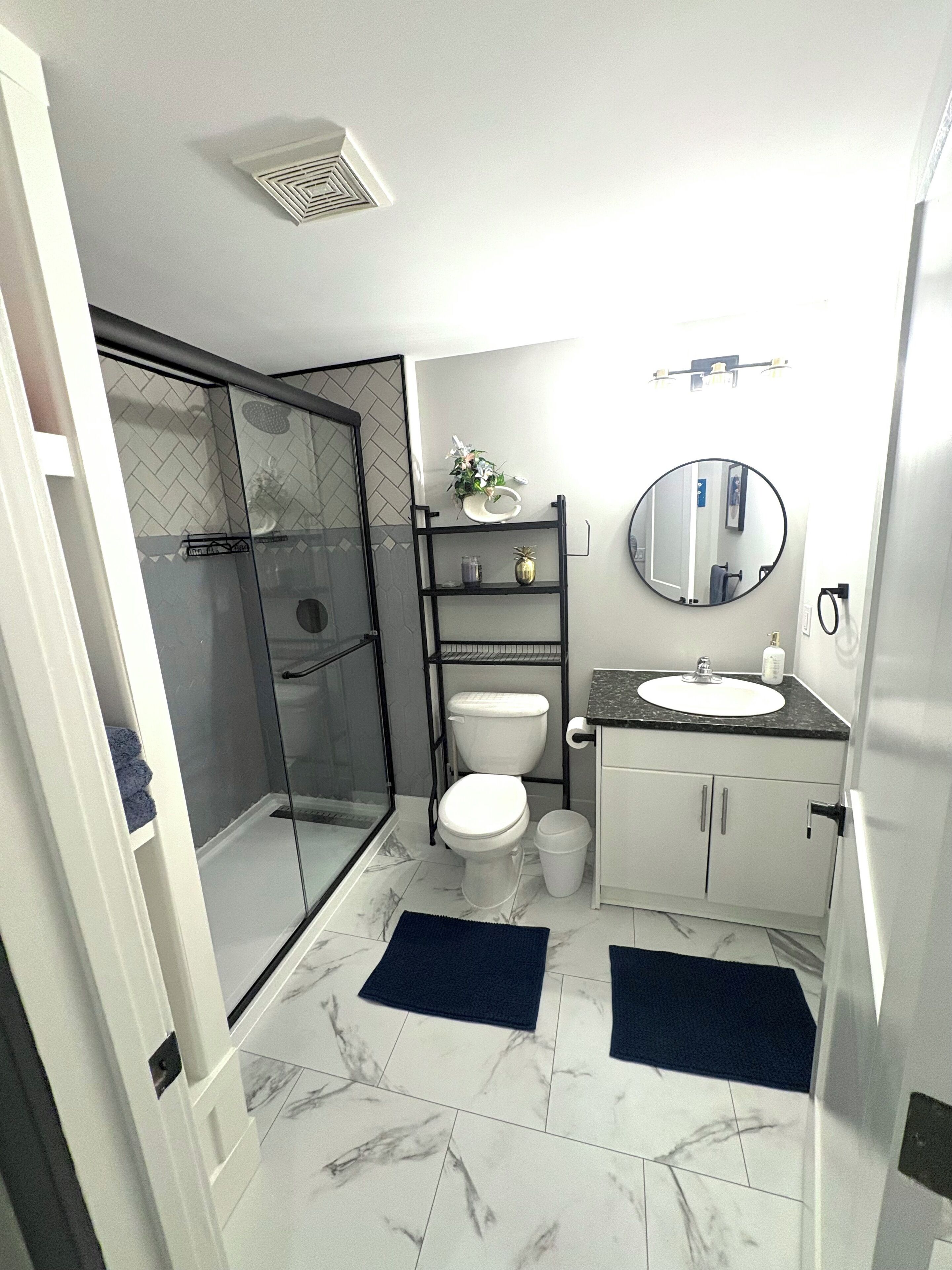 Towels, soap, toilet paper