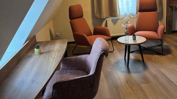 Deluxe suite, uitzicht op binnenplaats | Interieur