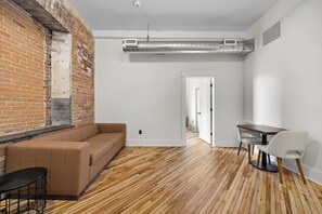 Room, 1 King Bed with Sofa bed | Interior - Tri Century Mill Suites (Carleton Place)