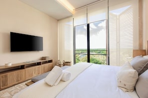 Design-Apartment, 1 Schlafzimmer, Balkon, Turm | Hochwertige Bettwaren, Zimmersafe, individuell dekoriert