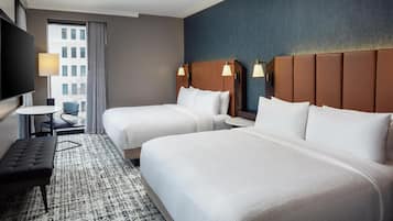 In-room safe, desk, laptop workspace, blackout drapes