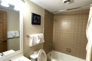 Hair dryer, towels, soap, toilet paper - 2 bedroom condo with amenities in fabulous Pigeon Forge with Sunday check in. (Pigeon Forge)