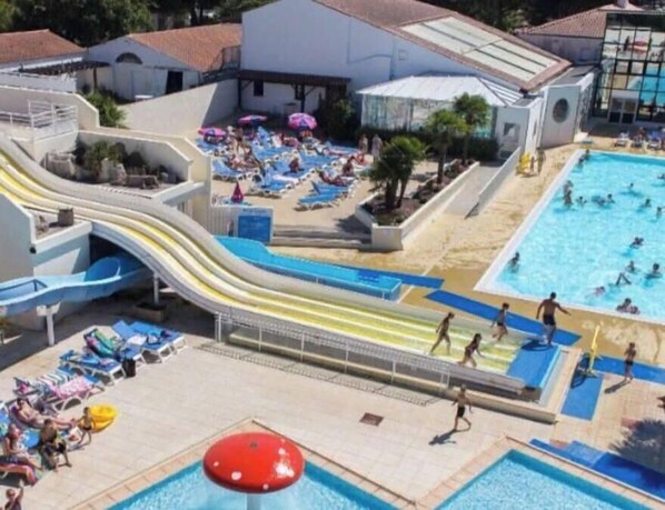 Pool - Mobil Home in St jean de monts 85160, Camping 4* Siblu le Bois Dormant (Saint-Jean-de-Monts)