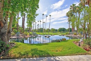 Property grounds - Relaxing home near 18th hole|Lake, waterfall view! (Palm Desert)