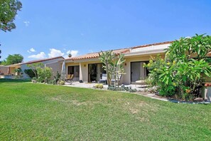 Exterior - Condo with views, BBQ|Pool, golf, tennis access (Palm Desert)