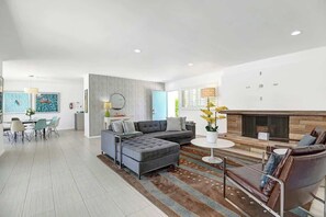 TV, offices - Pet-friendly Movie Colony home|Pool|Near downtown (Palm Springs)