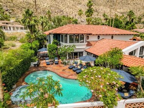 Pool - Pet-friendly tennis estate in The Mesa|360-views (Palm Springs)