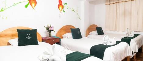 Comfort Triple Room, Balcony, Courtyard View | Desk, laptop workspace, free WiFi