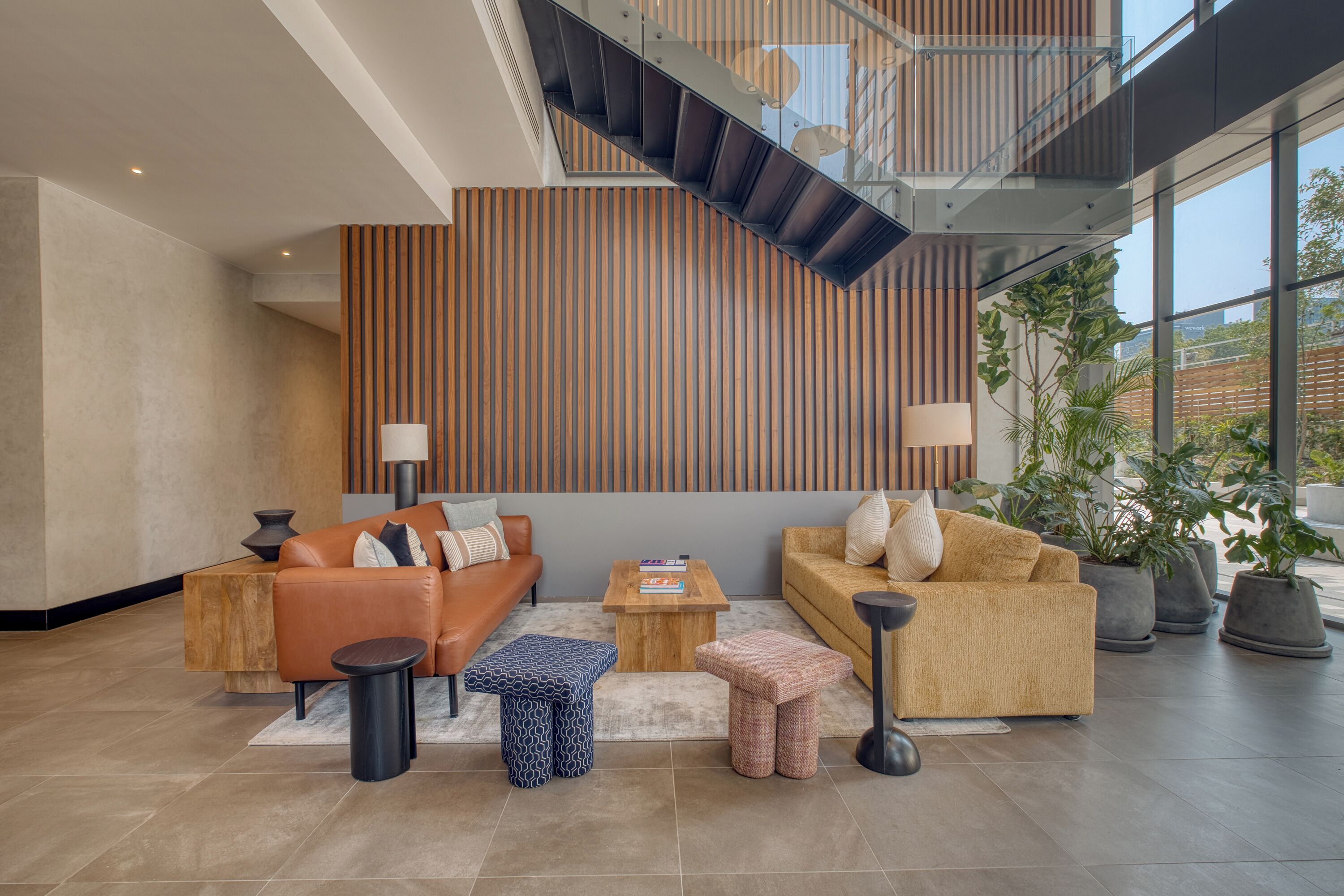 Sala de estar en el lobby