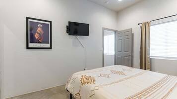 4 bedrooms, iron/ironing board, travel crib, WiFi