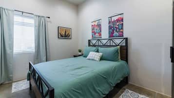 4 bedrooms, iron/ironing board, travel crib, WiFi