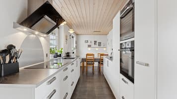 Frigorífico, placa de cocina, lavavajillas y cafetera o tetera