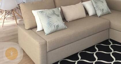 To MarĂa Bazarra's house. Sea views, elevator and air conditioning.