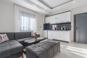 Deluxe-lejlighed | Opholdsområde | Smart-tv
