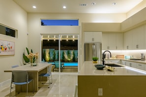 Dining - Brand New! Chic, Gated & Safe. Family & Pet Friendly, Sleeps 9 with Rec. Room… (Indio)