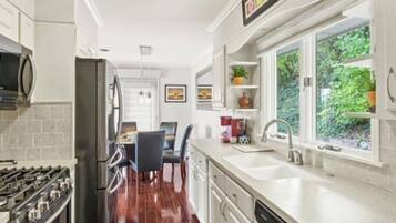 Microwave, oven, stovetop, dishwasher