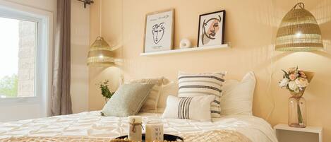 2 間睡房、熨斗/熨衫板、免費 Wi-Fi、床單