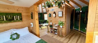 Secluded Waterfront Yurt with Wood-Fired Sauna near French Lick