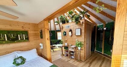 Secluded Waterfront Yurt with Wood-Fired Sauna near French Lick