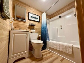 Séchoir à cheveux, bidet, savon, shampooing