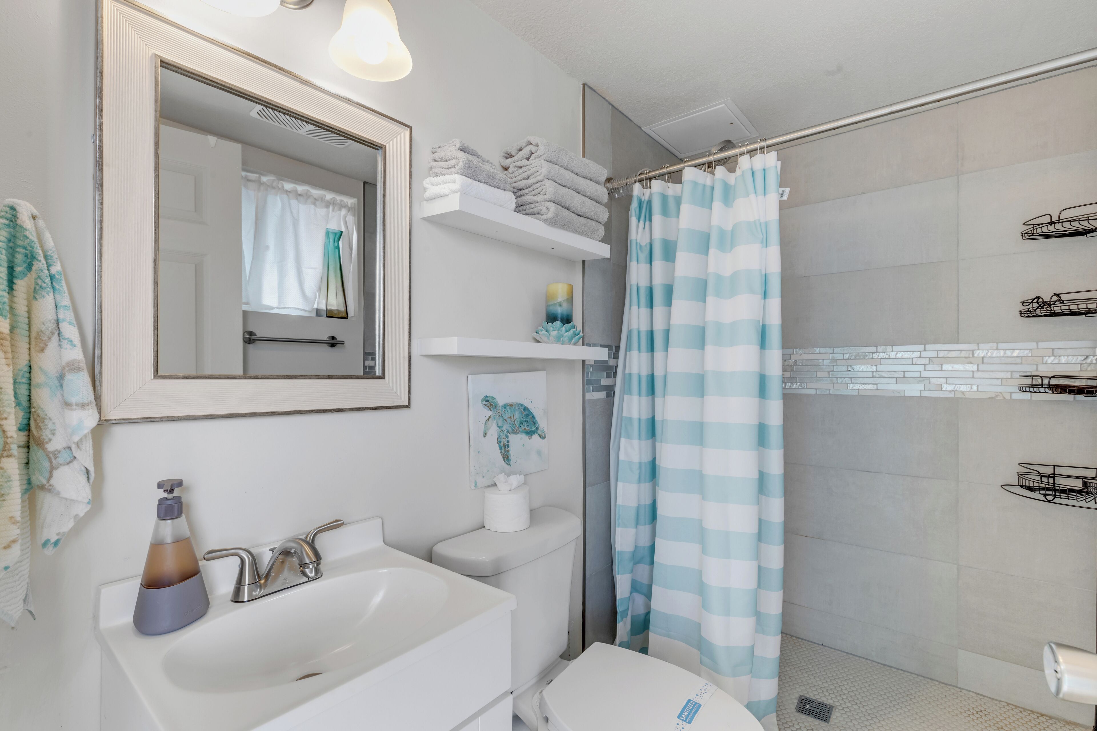 Doccia, asciugacapelli, bidet, asciugamani