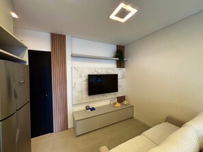 Living area - Apt w/ Gourmet Balcony 600m From the Beach Ozn1004 (Itapema)