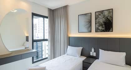 Apto c\/ Varanda Gourmet próximo ao Mar OZN1004