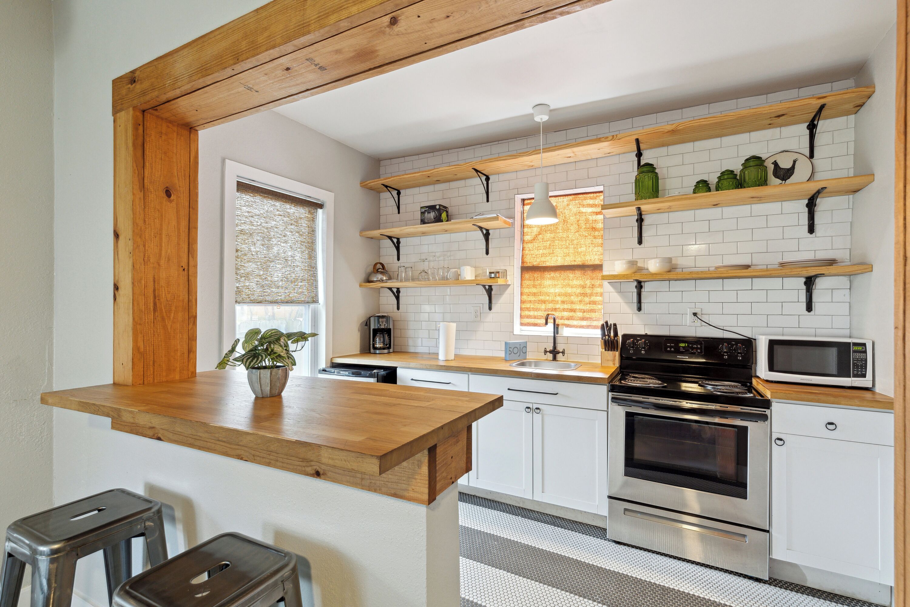 Microwave, oven, stovetop