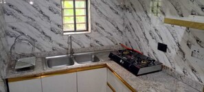 Mini-Kühlschrank, Herdplatte, Kochgeschirr/Geschirr/Besteck