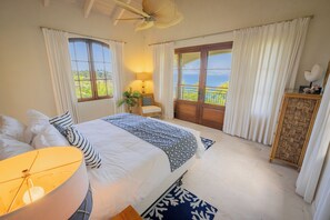 5 bedrooms, desk, free WiFi, bed sheets - Villa Insatiable - Luxury, Upper Peter Bay, Pool & Hot tub Villa w/ Grand Views (Cruz Bay)