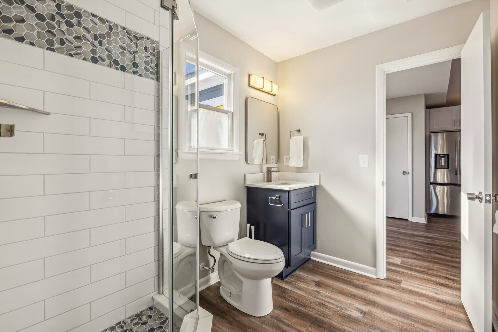 Shared bath top-level