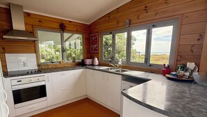 Coffee/tea maker, fridge, microwave, oven - Waitarere Beach - panoramic beach views. Paradise in Summer & Winter (Levin)