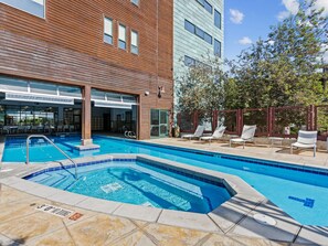 Indoor pool, a heated pool - Newpark 402 | Private Hot Tub | Kitchenette | Olympic Park & Mountain Views | Balcony | Top Floor (Park City)