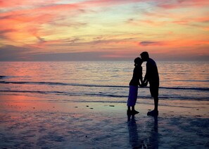 Sun loungers, beach towels
