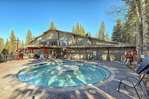 Una piscina riscaldata