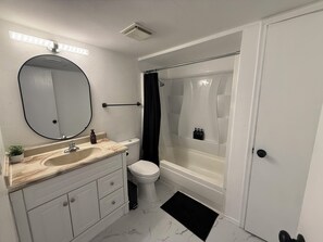 Towels, soap, toilet paper