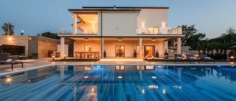 A heated pool