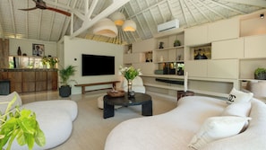 Villa, 3 Bedrooms, Pool View | Living area | 42-inch flat-screen TV with cable channels - Villa Dreamora by Villa Finder (Seminyak)