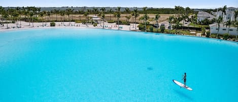 A heated pool