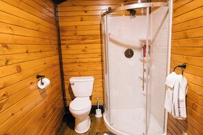 Dusche, Handtücher, Seife, Toilettenpapier