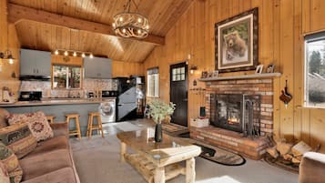 TV connectée, cheminée