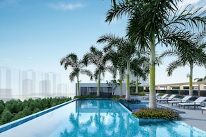 Outdoor pool, lifeguards on site - Taj Palace, Lucknow (Lucknow)