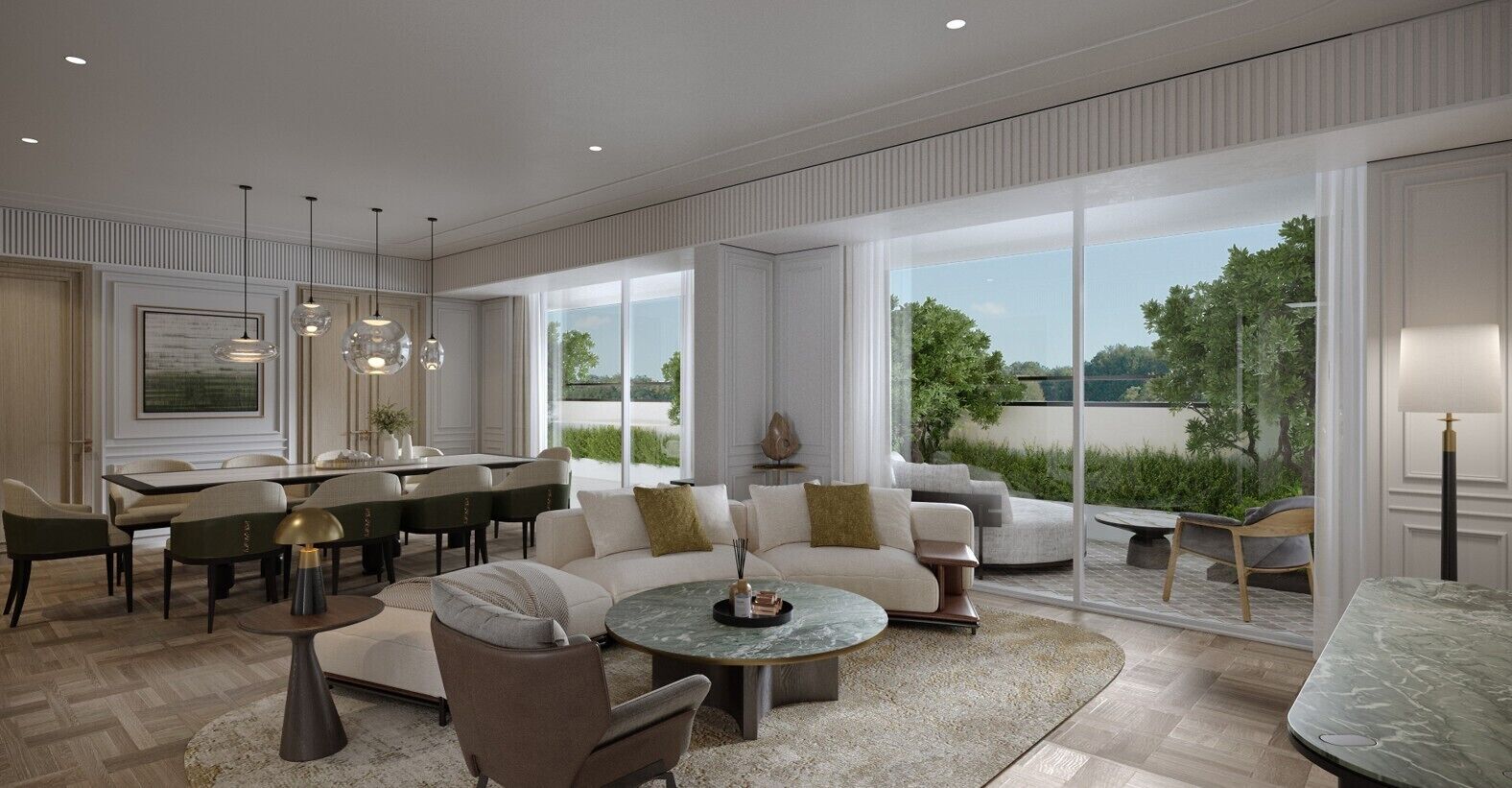 Presidential Suite, Multiple Beds | Living area