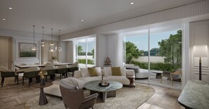 Presidential Suite, Multiple Beds | Living area