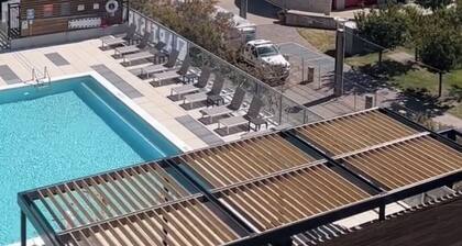 The 513 Flat II! Pool & River View! Free Gated Parking! Walk to Banks & Stadium!